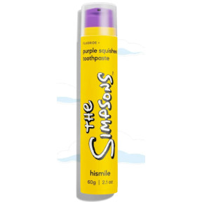 Зубная паста с фруктовым ароматом The Simpsons Purple Squishee Hismile Toothpaste, 60 г